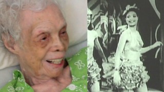 A 102 anni si vede per la prima volta in video ballare quando era giovane