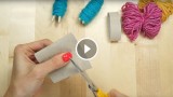 Come realizzare decorazioni ADORABILI con un tubo di cartone e della lana