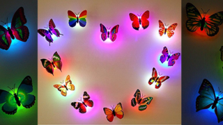 Farfalline luminose da attaccare alle pareti della tua casa