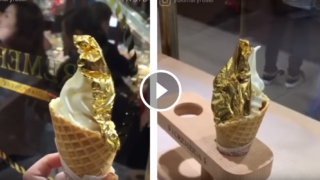 Il gelato più stravagante del mondo è ricoperto d’oro e pare fare bene all’organismo