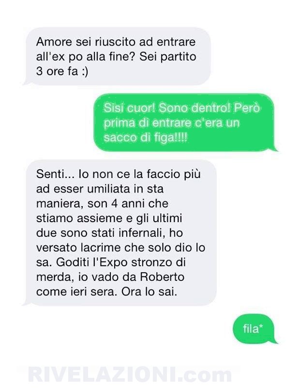 Un uomo entra in un supermercato e nota una bella donna che lo guarda con interesse. Facendosi coraggio, le chiede: Scusi, forse ci conosciamo?
La signora risponde: Credo che lei sia il padre di uno dei miei bambini.
Luomo ci pensa su un attimo, poi memore dellunica volta in cui ha tradito sua moglie, le chiede:
Tu sei la stripper che salt fuori dalla torta alla festa di addio al celibato del mio miglior amico. Quella che mi sono fatta sul bordo della piscina, mentre la tua amica mi frustava le natiche
scoperte?
La donna lo guarda allibita e sdegnata risponde: No, io sono la maestra di suo figlio